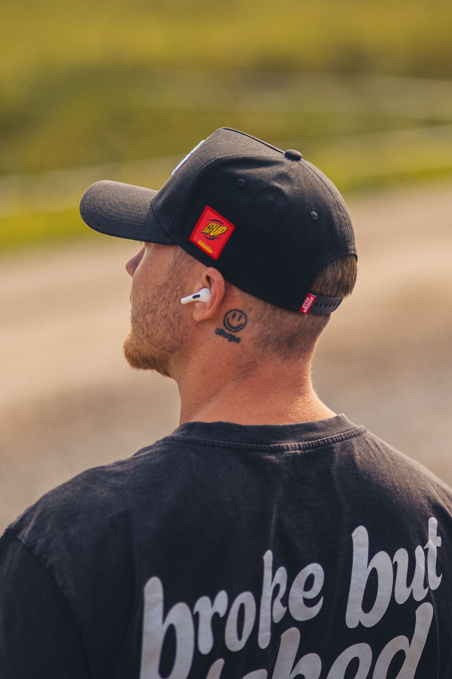 Fckshtup Flames Grey Baseball Cap / Keps 5-panel