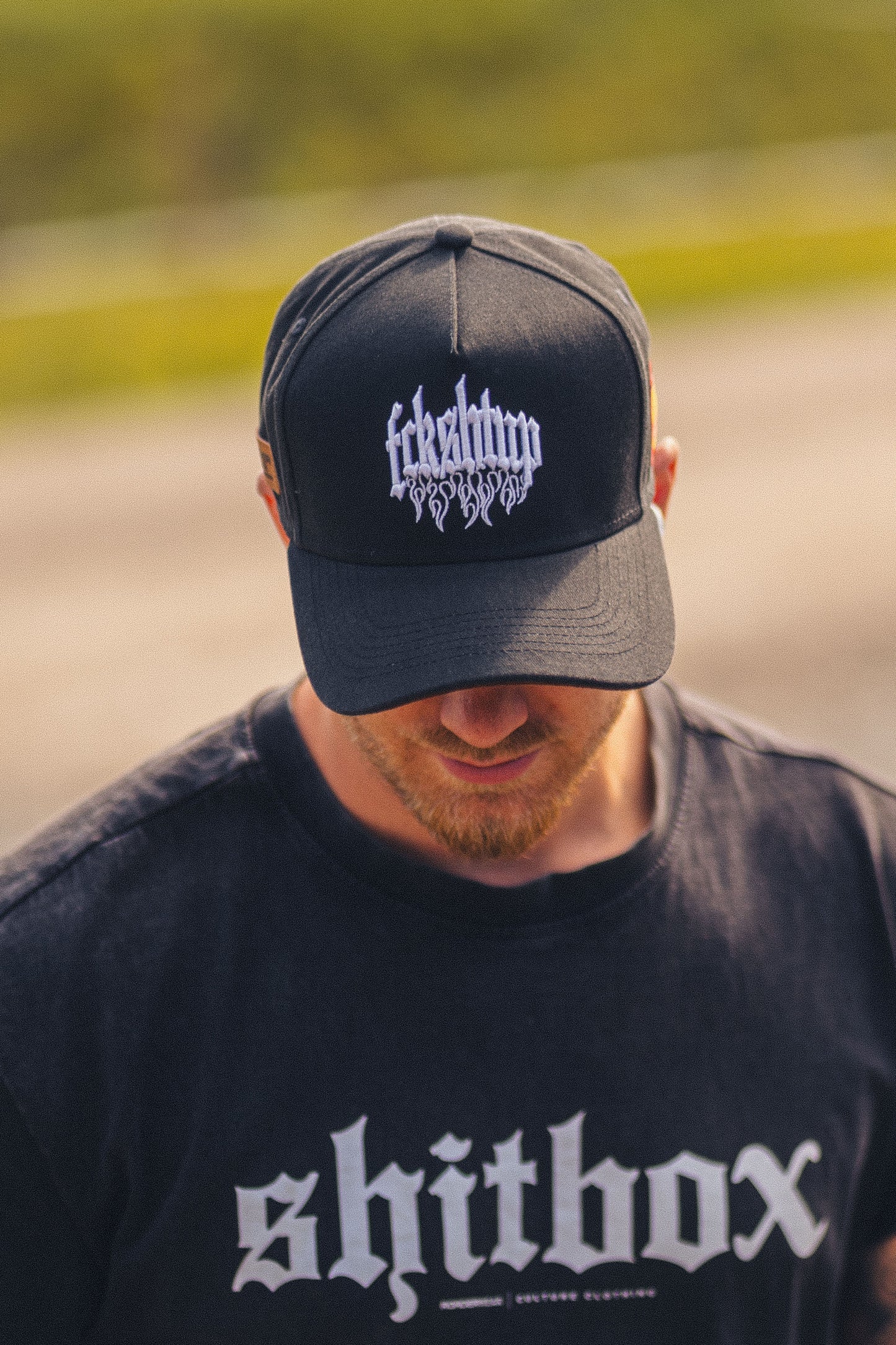 Fckshtup Flames Grey Baseball Cap / Keps 5-panel