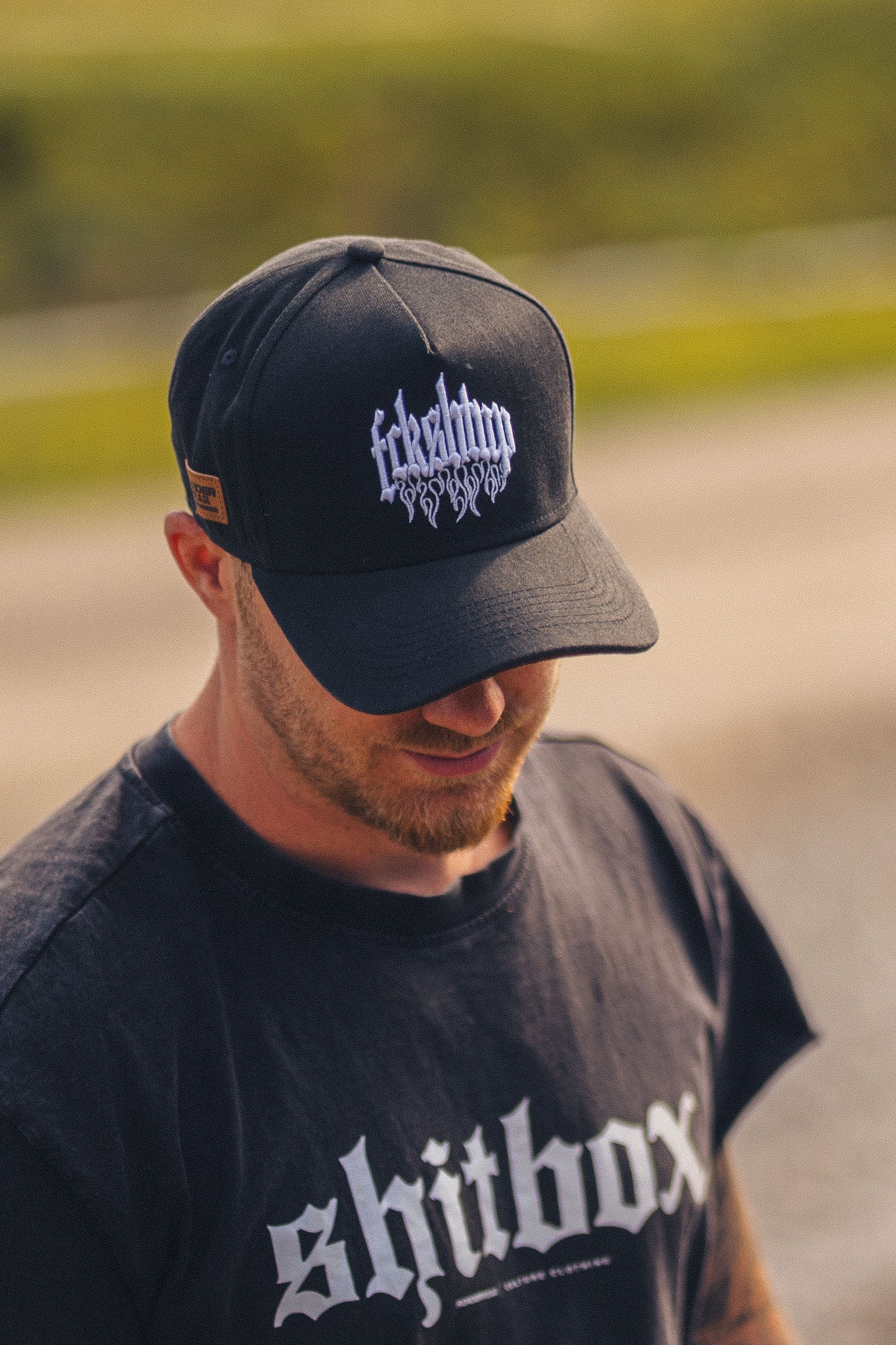 Fckshtup Flames Grey Baseball Cap / Keps 5-panel