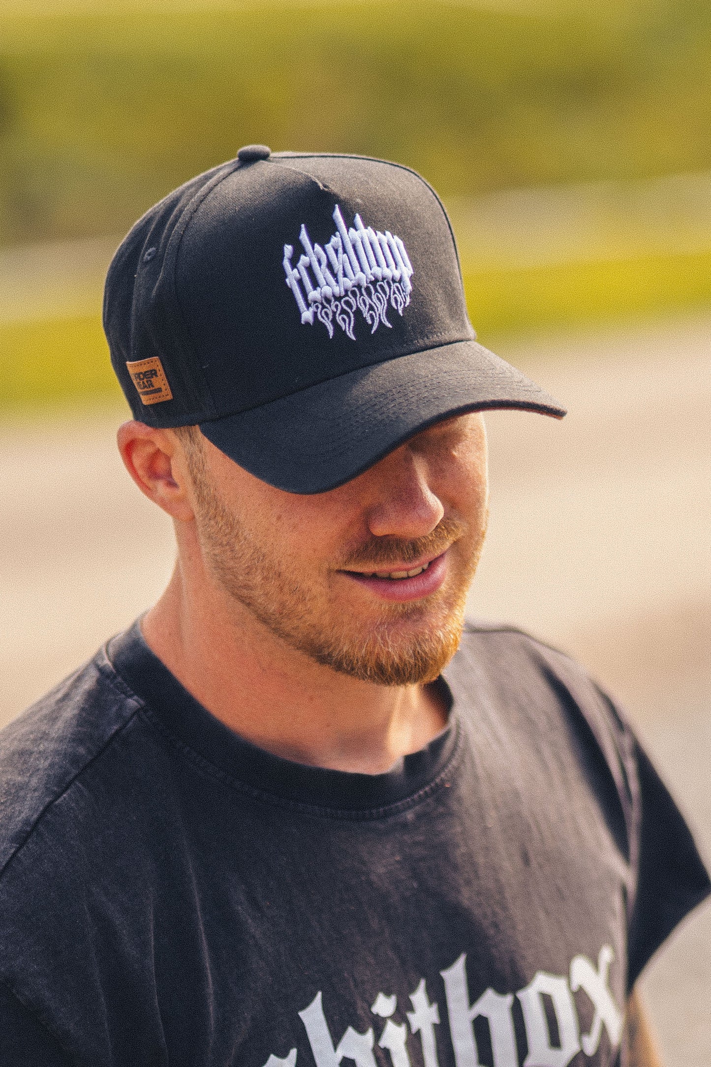 Fckshtup Flames Grey Baseball Cap / Keps 5-panel