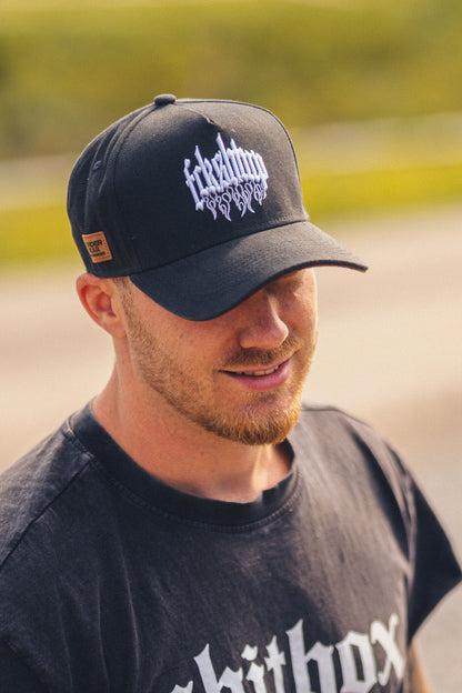 Fckshtup Flames Grey Baseball Cap / Keps 5-panel