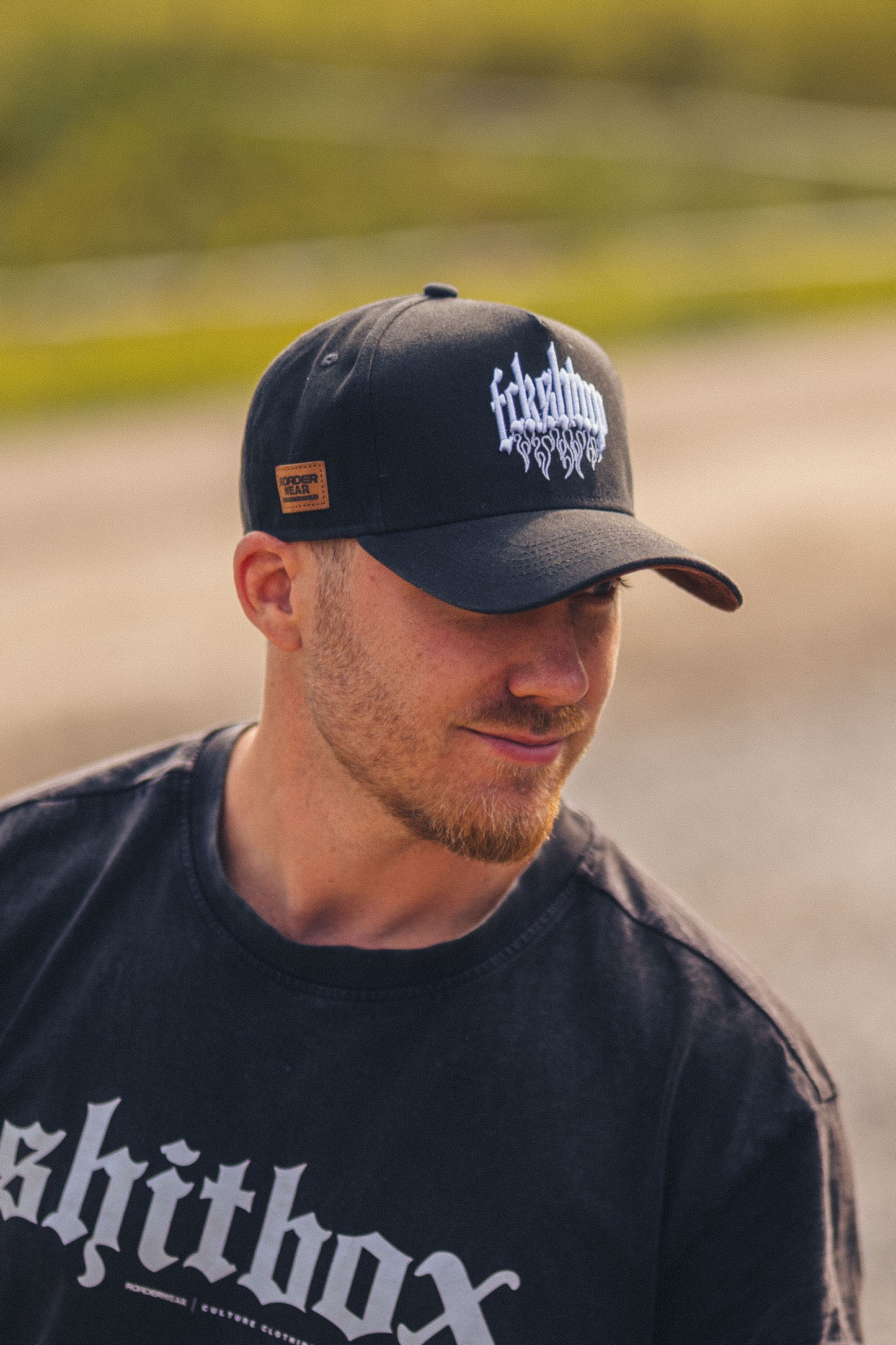 Fckshtup Flames Grey Baseball Cap / Keps 5-panel