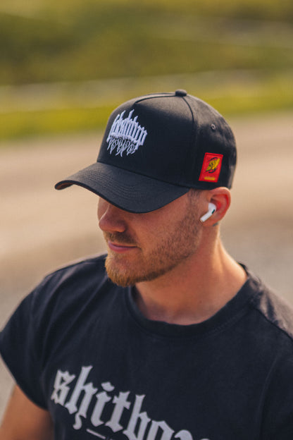 Fckshtup Flames Grey Baseball Cap / Keps 5-panel
