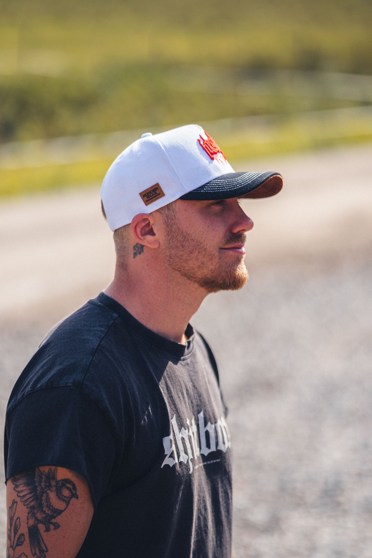 Fckshtup Flames White / Black Baseball Cap / Keps 5-panel