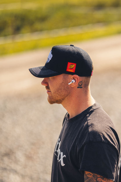 Fckshtup Flames Black Baseball Cap / Keps 5-panel