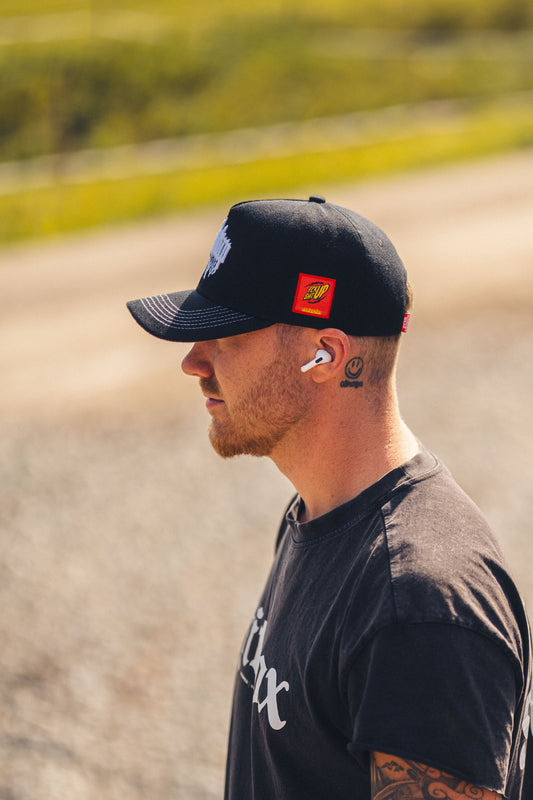 Fckshtup Flames Black Baseball Cap / Keps 5-panel