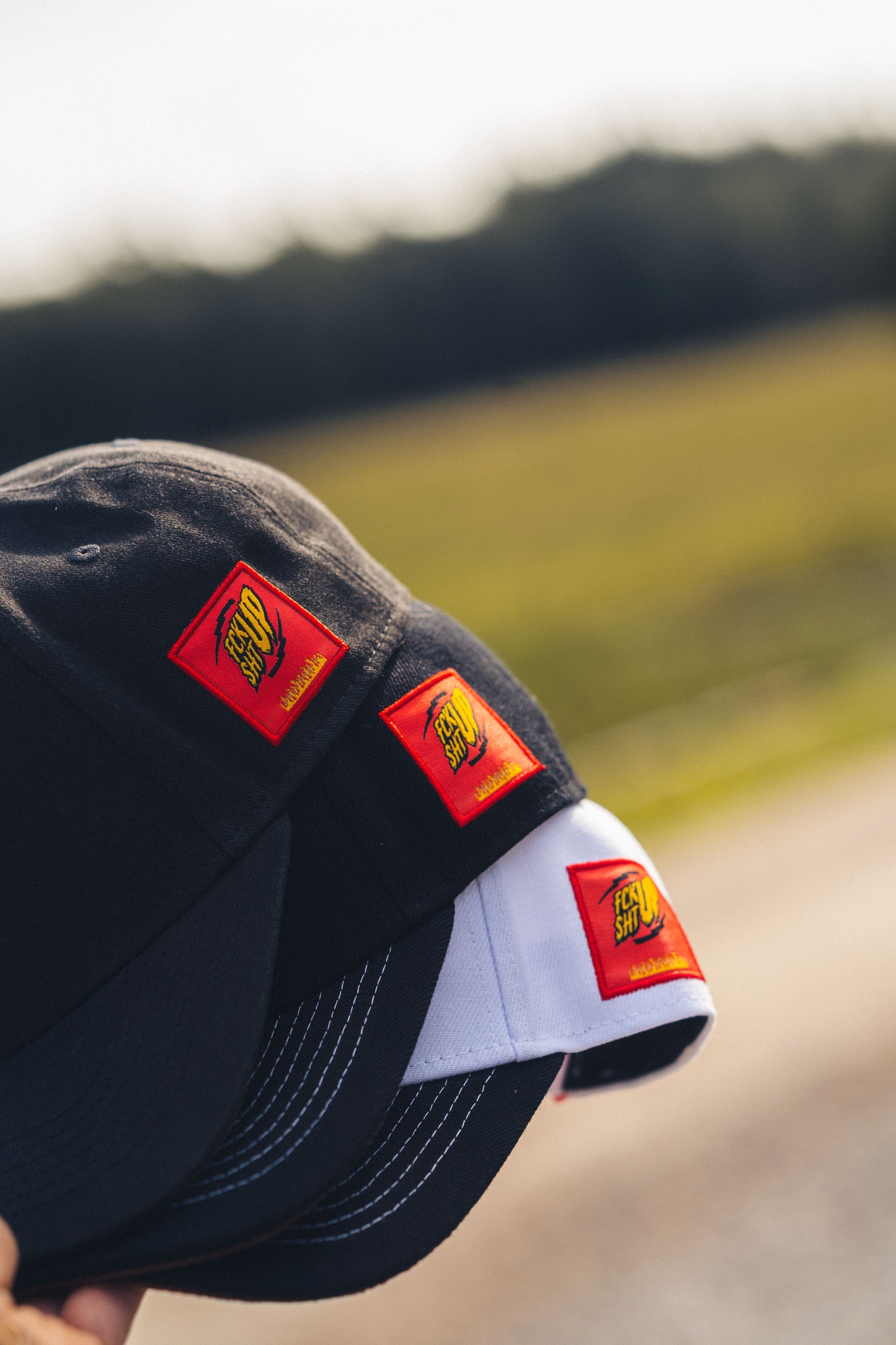 Fckshtup Flames Black Baseball Cap / Keps 5-panel