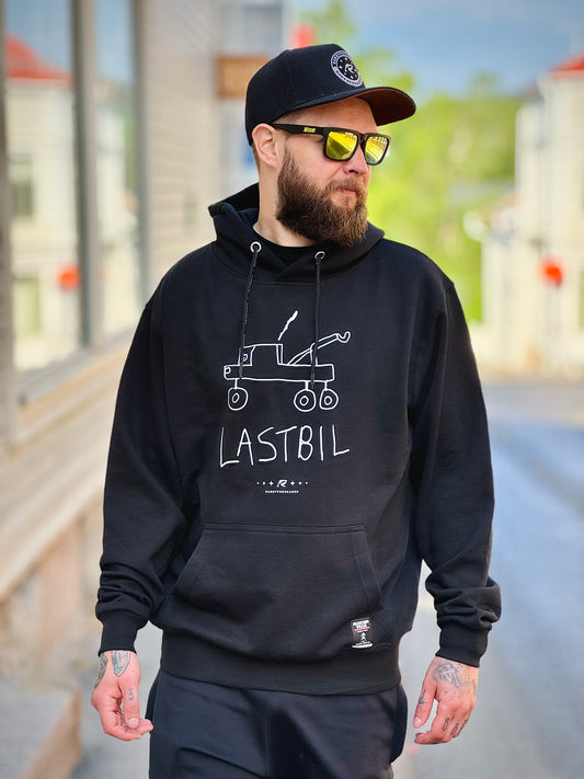Raketforskaren - Lastbil - Svart Hoodie