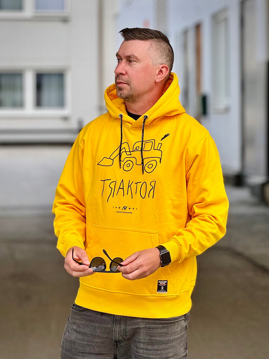 Raketforskaren - Traktor - Gul Hoodie