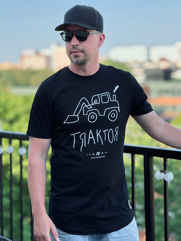Raketforskaren - Traktor - Svart T-shirt