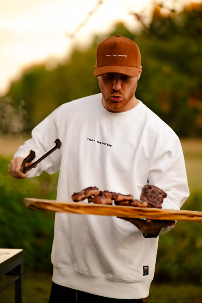 Sweatshirt Trust The Process - White Color