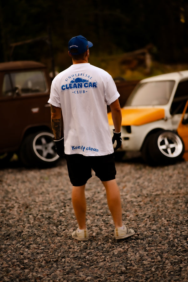 Unofficial Clean Car Club Tee - Classic White