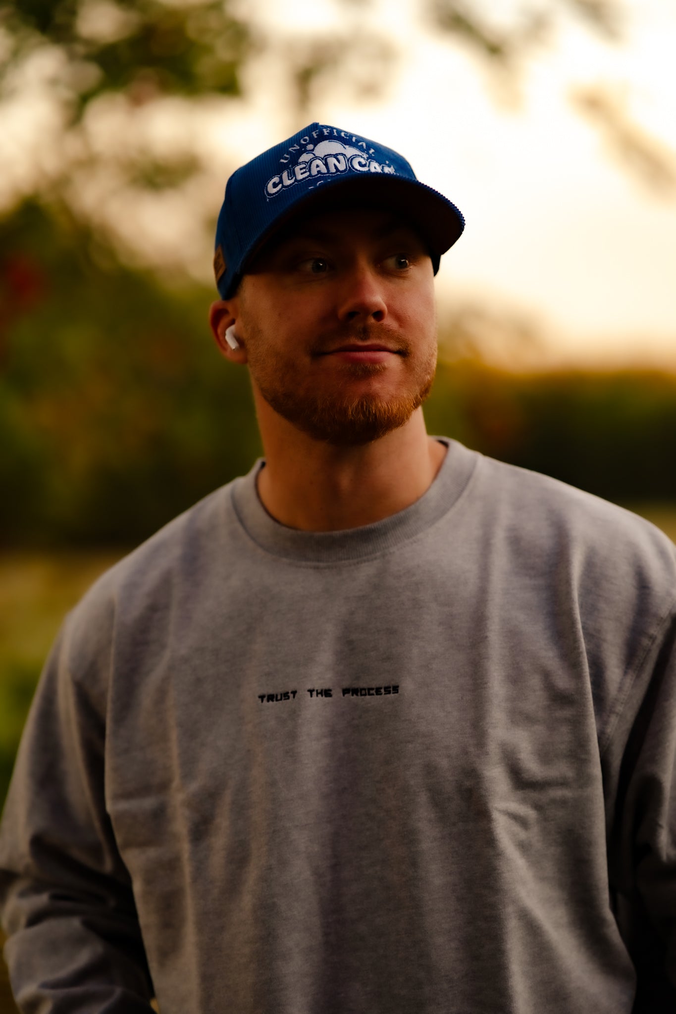 Sweatshirt Trust The Process - Grey Color