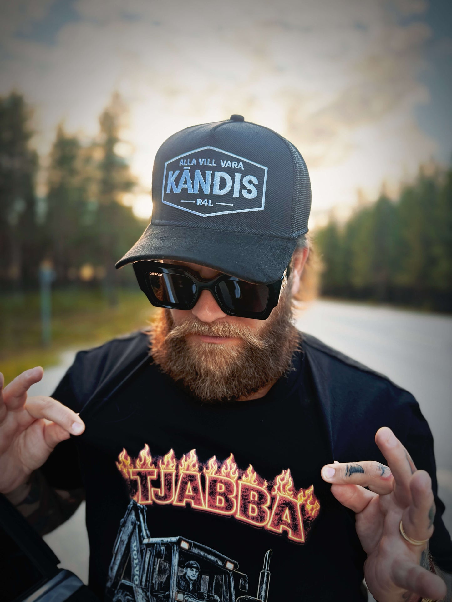 Rivstart Alla Vill vara Kändis 5-panel Trucker Keps - Vit Brodyr