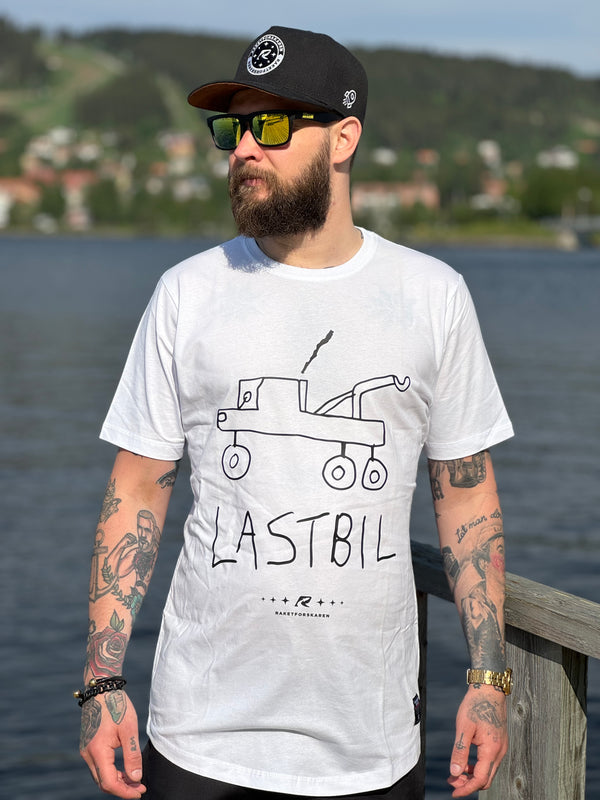 Raketforskaren - Lastbil - Vit T-shirt