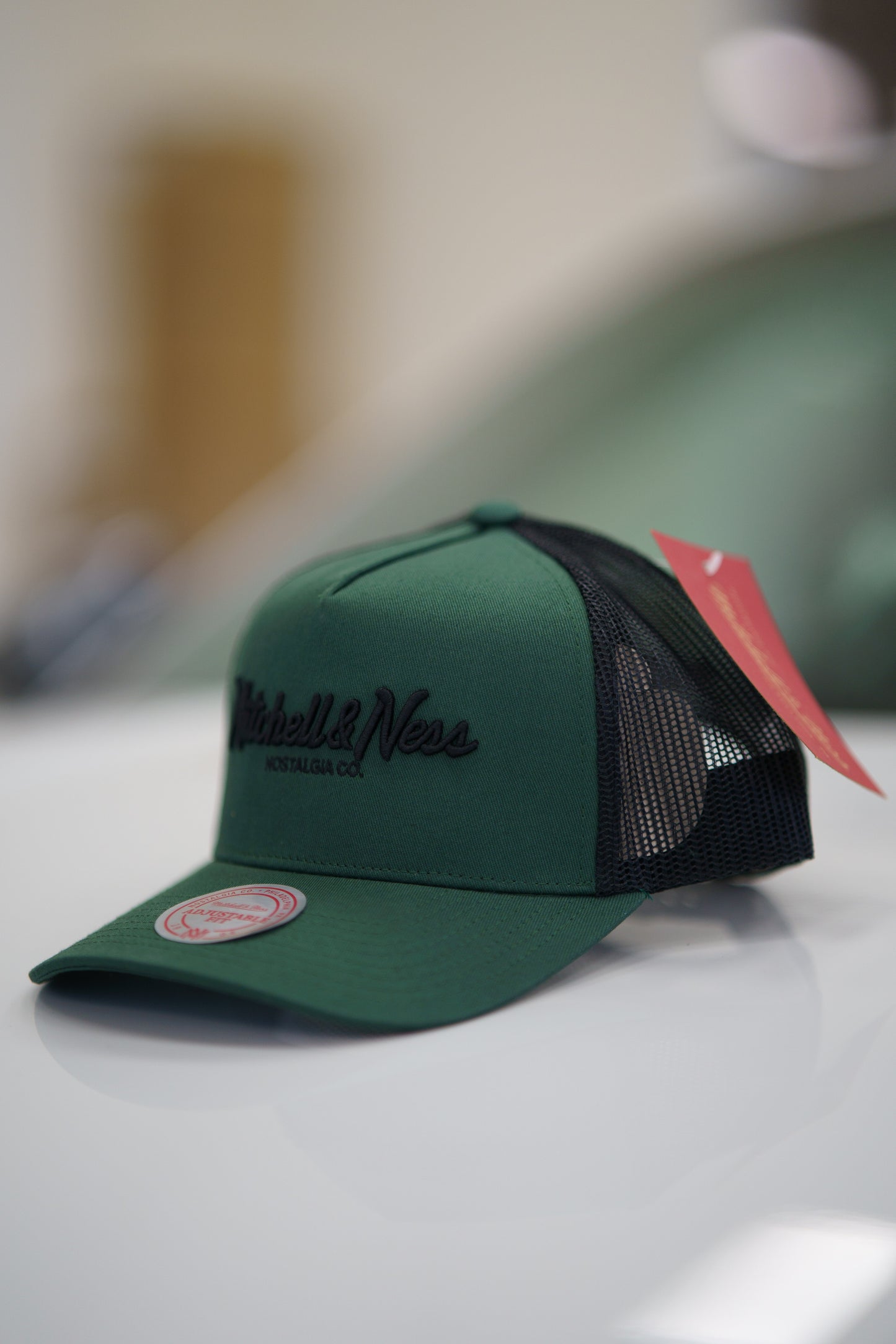 Mitchell & Ness Keps - Own Brand Pinscript Green/Black Trucker