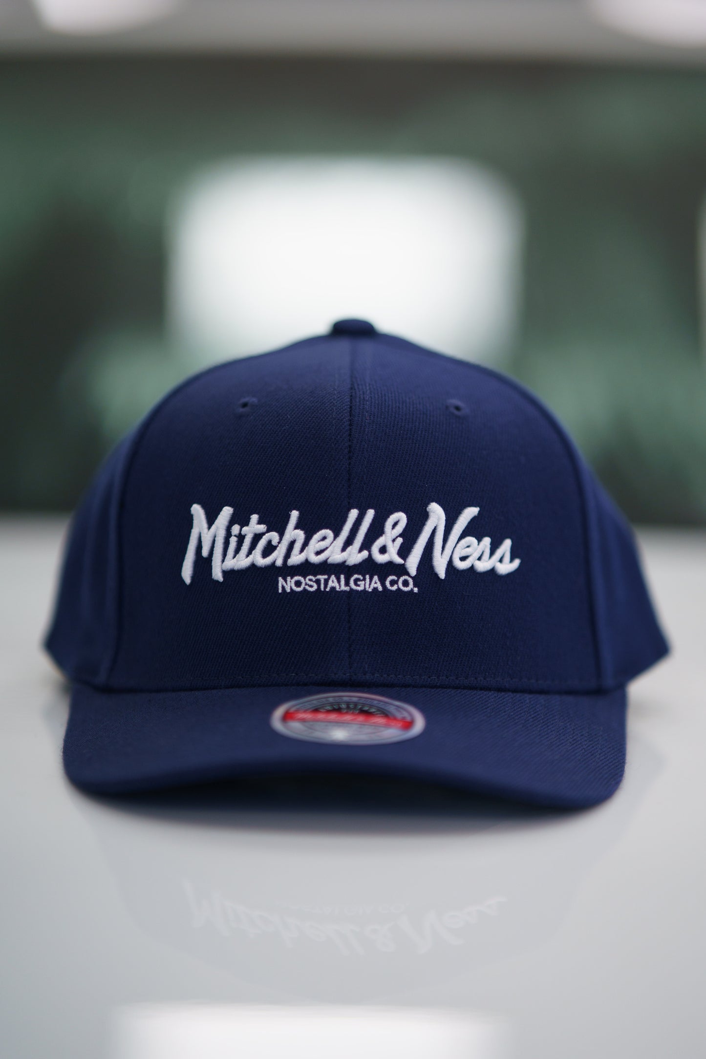 Mitchell & Ness Keps - Own Brand Pinscript Navy/White Red Classic