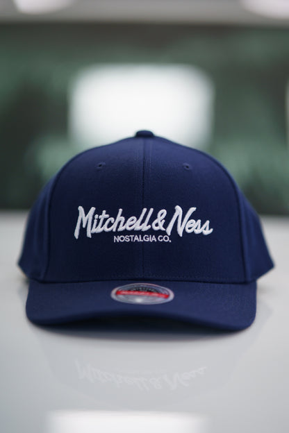 Mitchell & Ness Keps - Own Brand Pinscript Navy/White Red Classic