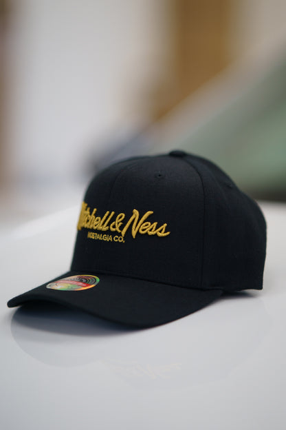 Mitchell & Ness Keps - Own Brand Pinscript Black/Gold Red Classic