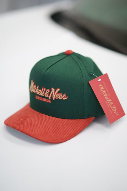 Mitchell & Ness Keps - Own Brand Nostalgia Pro Crown Green / Red