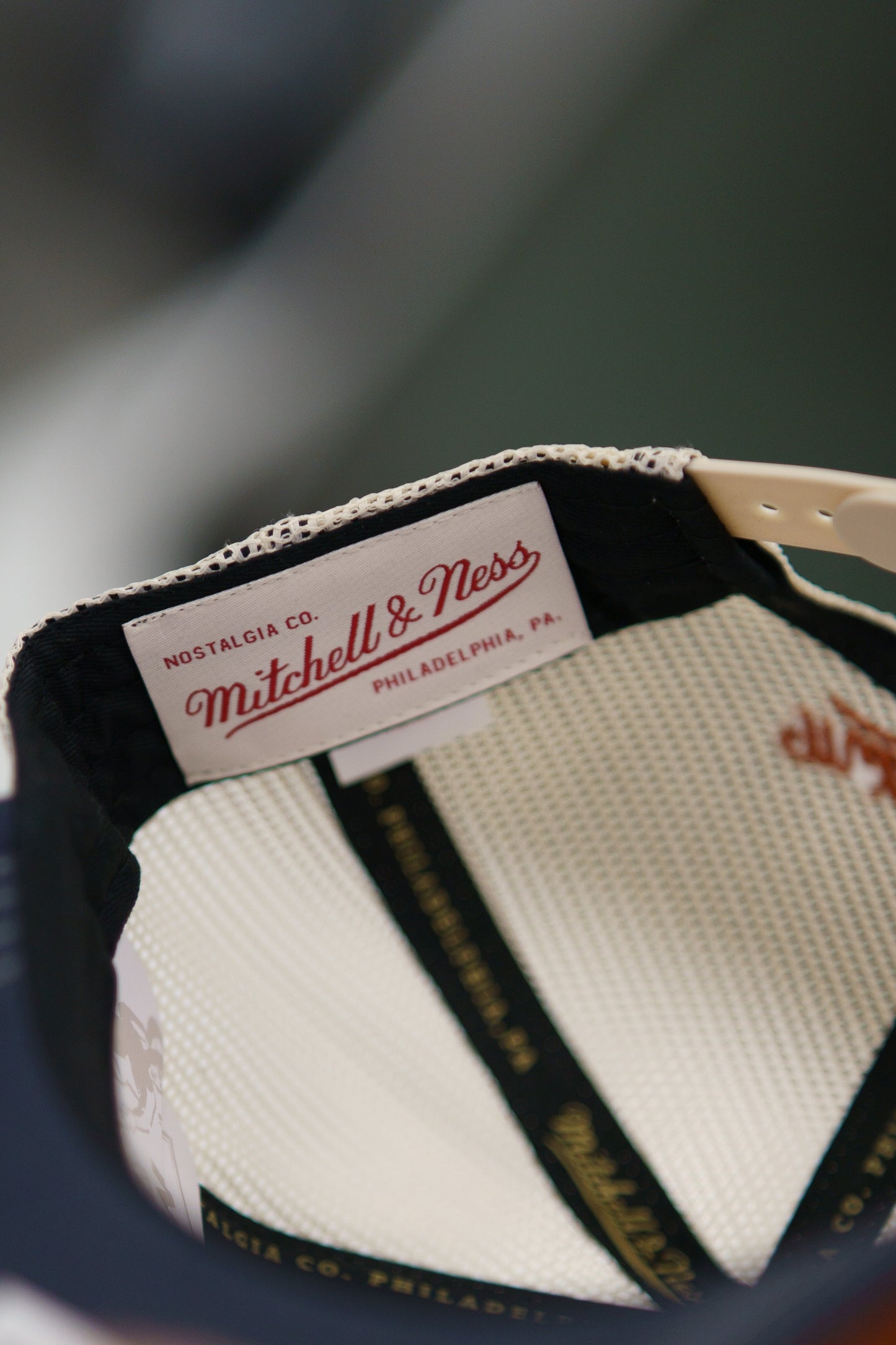 Mitchell & Ness Keps - Own Brand Orange / Navy Sporting Trucker - Patch