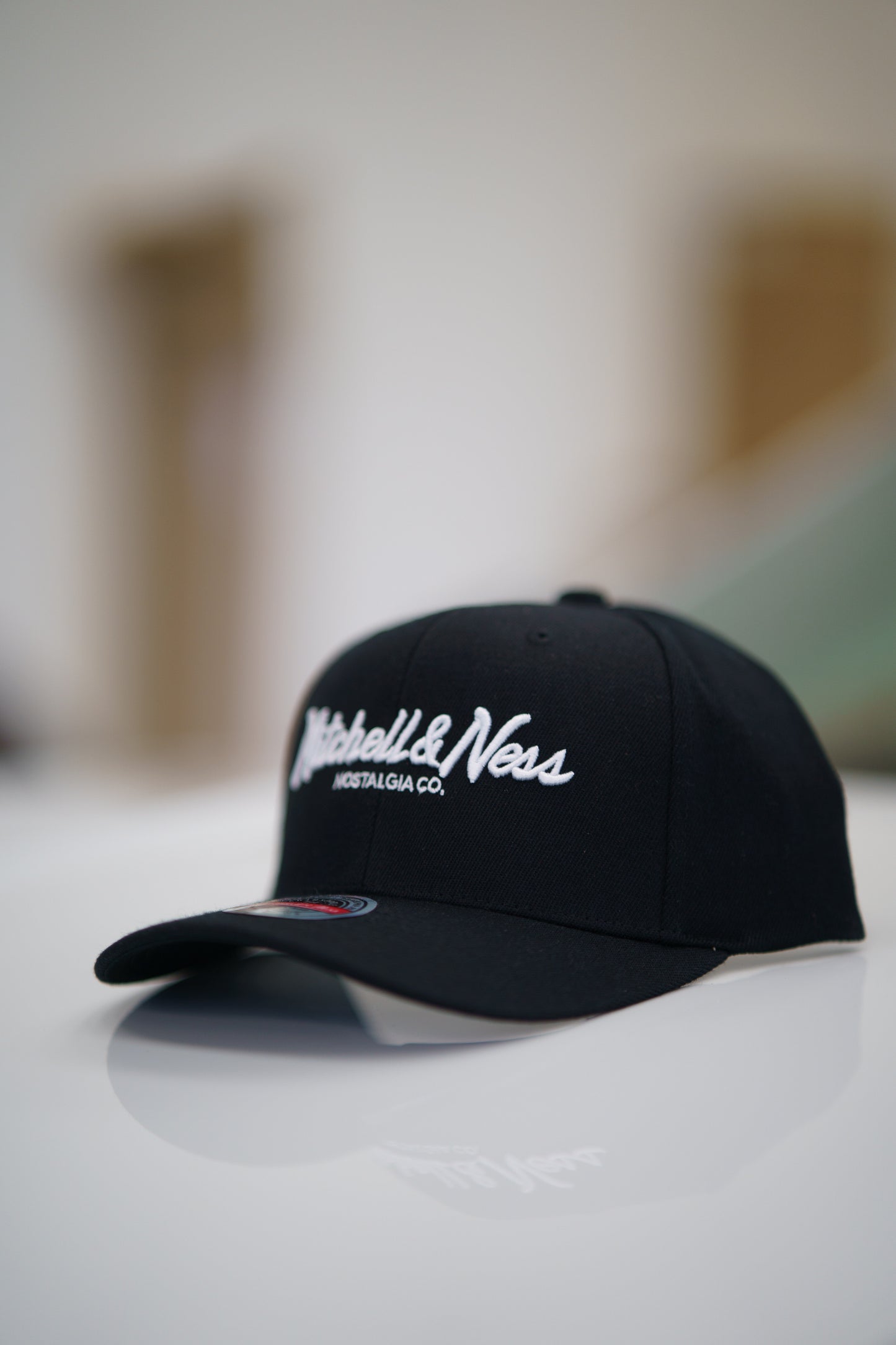 Mitchell & Ness Keps - Own Brand Pinscript Black/White Red Classic