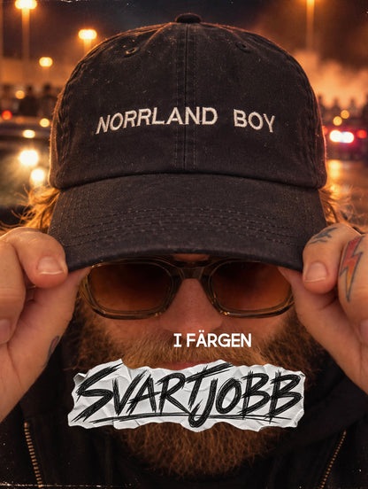 Rivstart NORRLAND BOY Dad Cap - SVARTJOBB