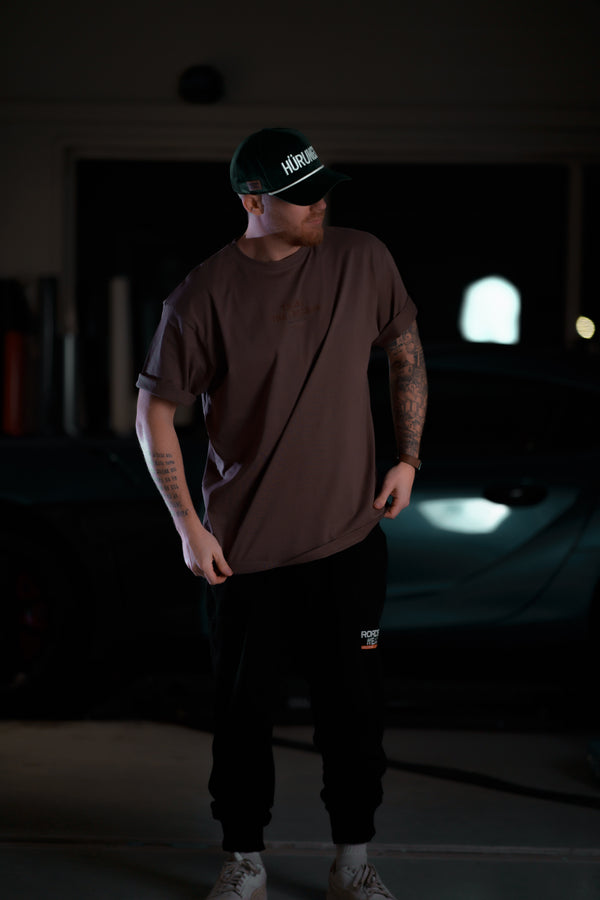 The Roaderwear Classic Patch Tee / T-shirt - Brown / Brun
