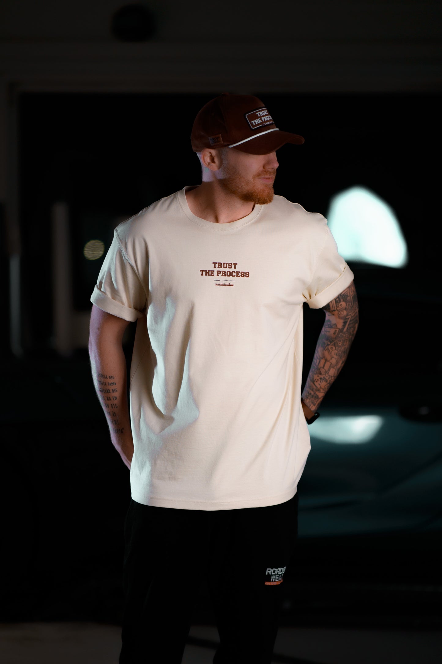 The Roaderwear Trust The Process Tee / T-shirt - Cream / Vit