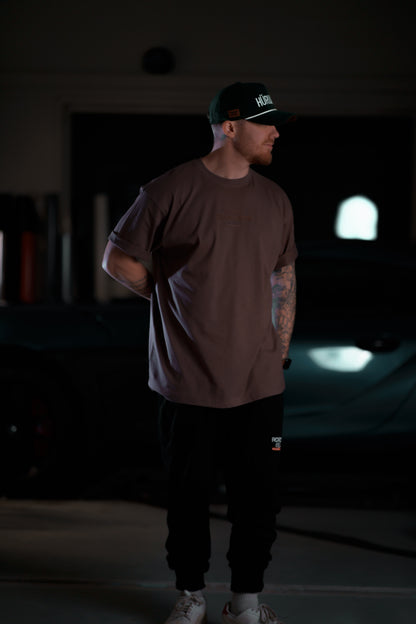 The Roaderwear Classic Patch Tee / T-shirt - Brown / Brun