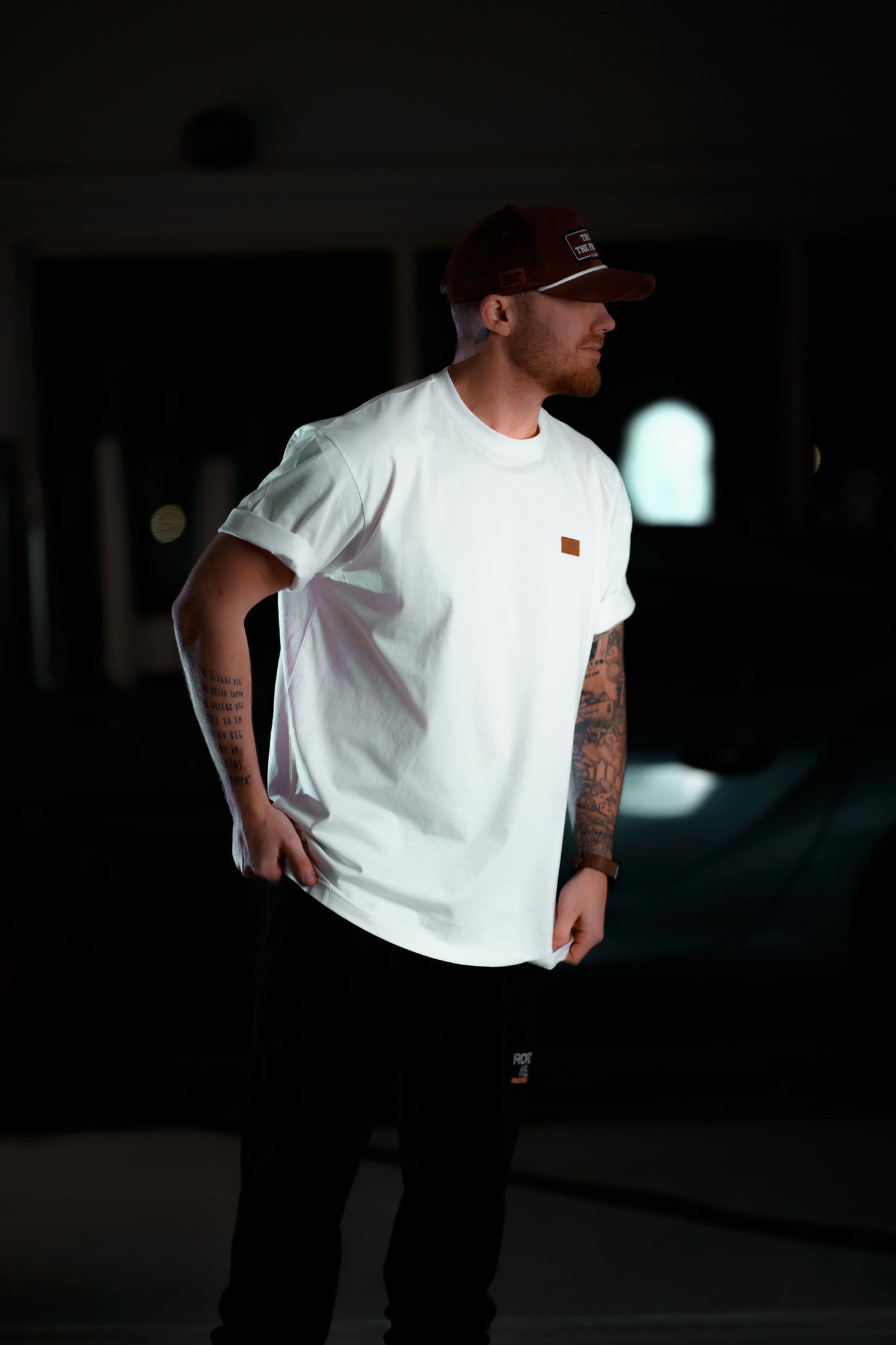 The Roaderwear Classic Patch Tee / T-shirt - Creamvit