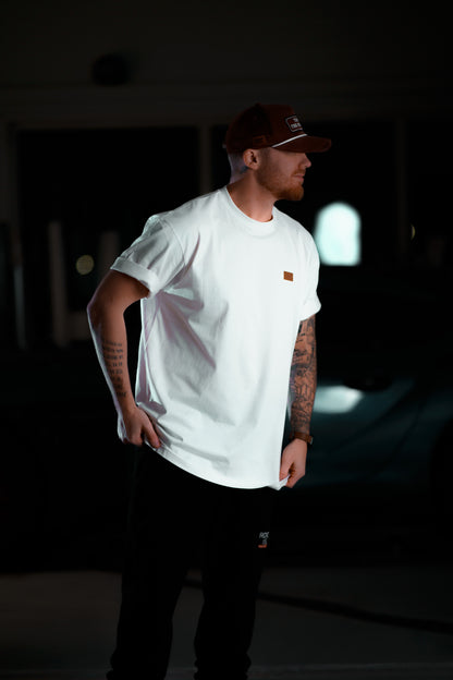 The Roaderwear Classic Patch Tee / T-shirt - Creamvit