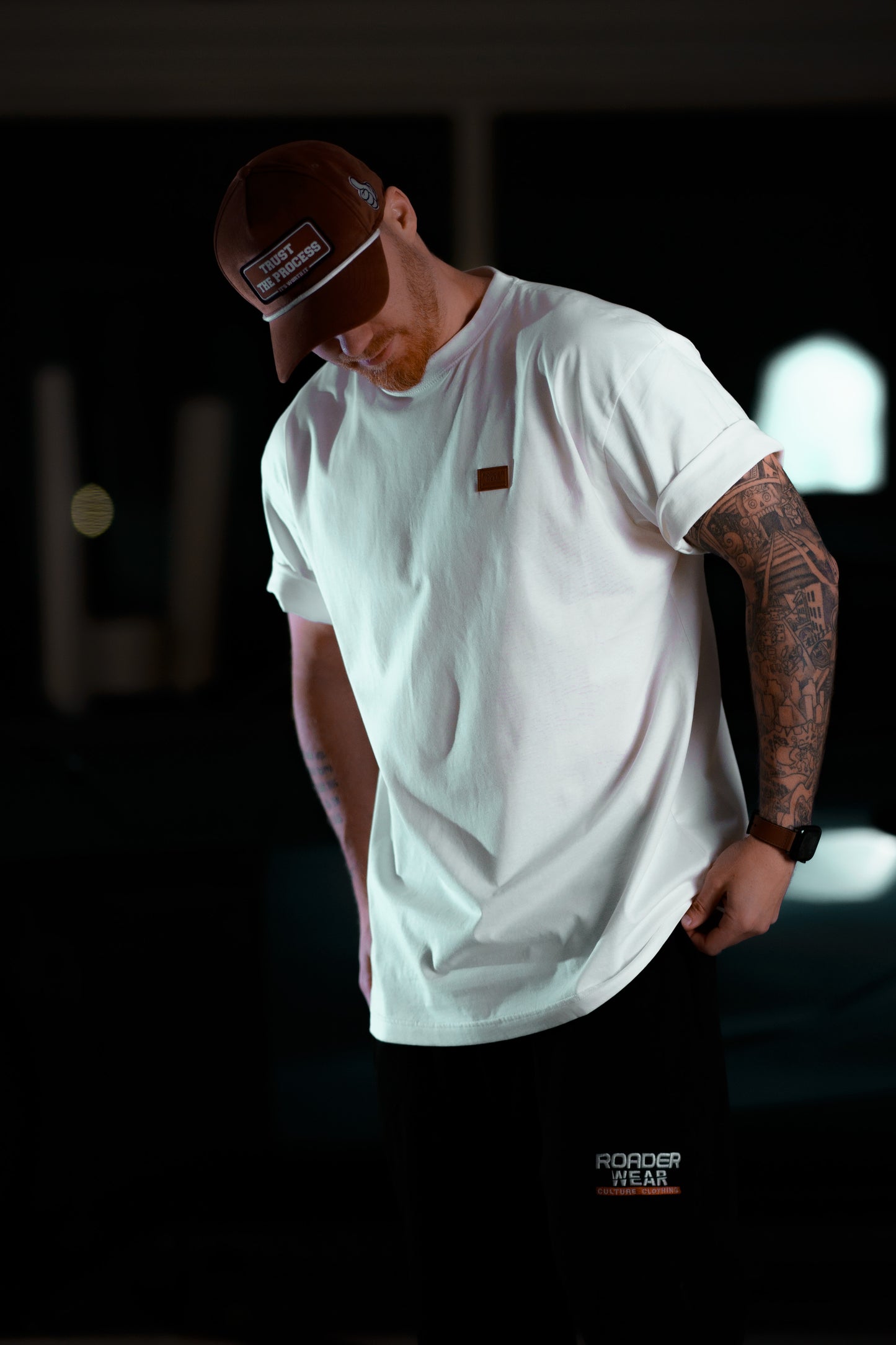 The Roaderwear Classic Patch Tee / T-shirt - Creamvit