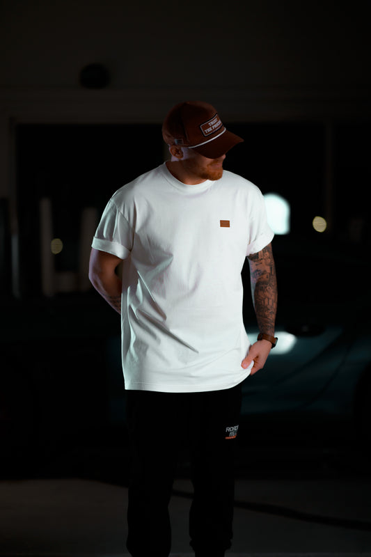 The Roaderwear Classic Patch Tee / T-shirt - Creamvit