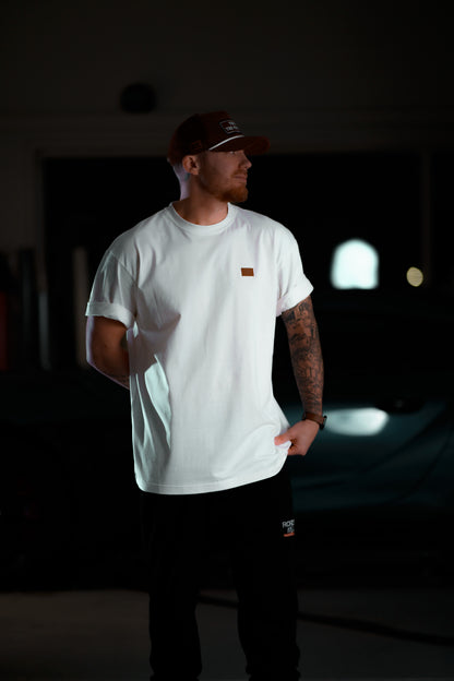 The Roaderwear Classic Patch Tee / T-shirt - Creamvit