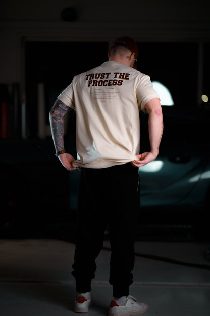The Roaderwear Trust The Process Tee / T-shirt - Cream / Vit