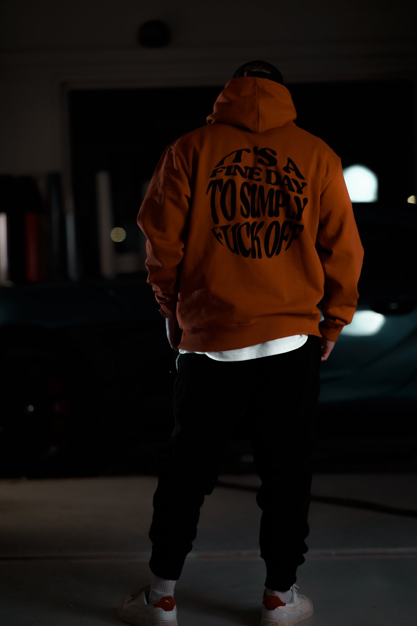 Its a fine Day to Simply F*ck off! Hoodie - Amber / Orange