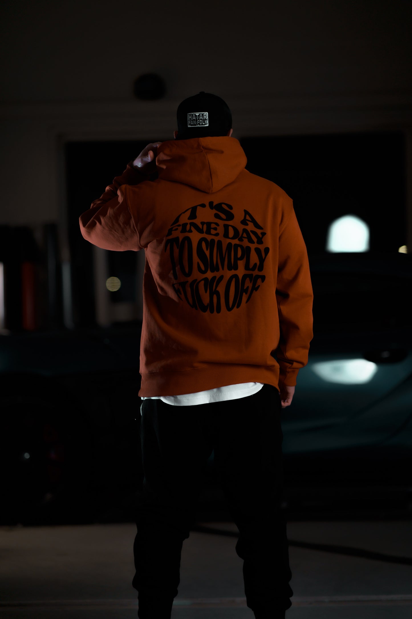Its a fine Day to Simply F*ck off! Hoodie - Amber / Orange