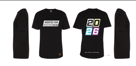 Modified Run Driver 2026 T-shirt - No mods, No fun!