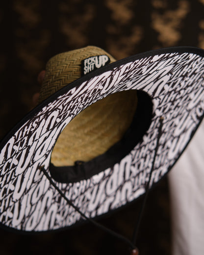 Roaderwear Strawhat / Stråhatt / Hatt with Fckshtup logo