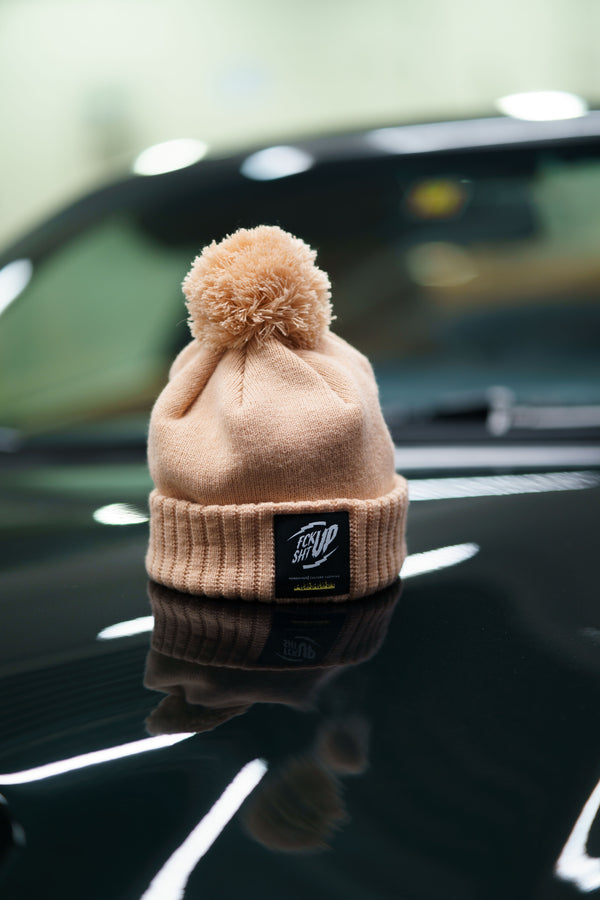 The Roaderwear Classic Beanie / Mössa med toffs - Pink / Pastell