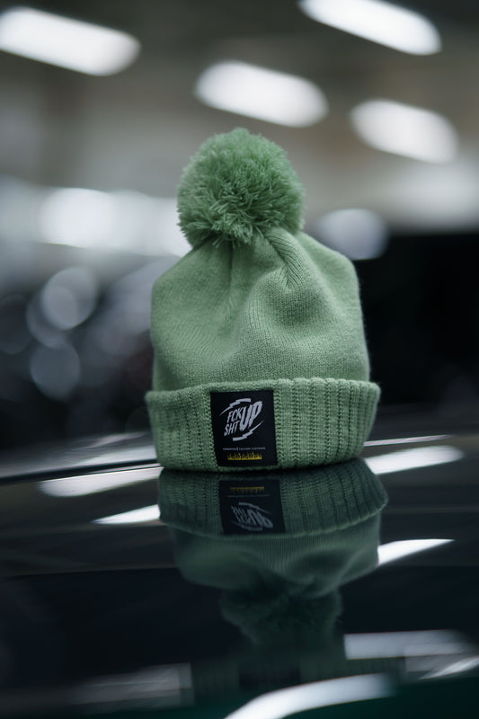 The Roaderwear Classic Beanie / Mössa med toffs - Grön/Scrubs