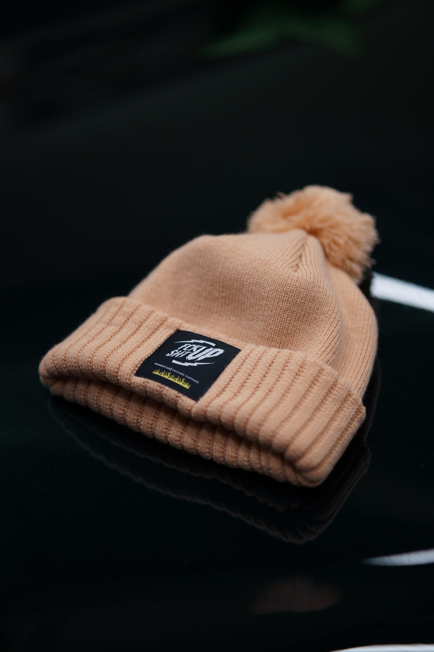 The Roaderwear Classic Beanie / Mössa med toffs - Pink / Pastell