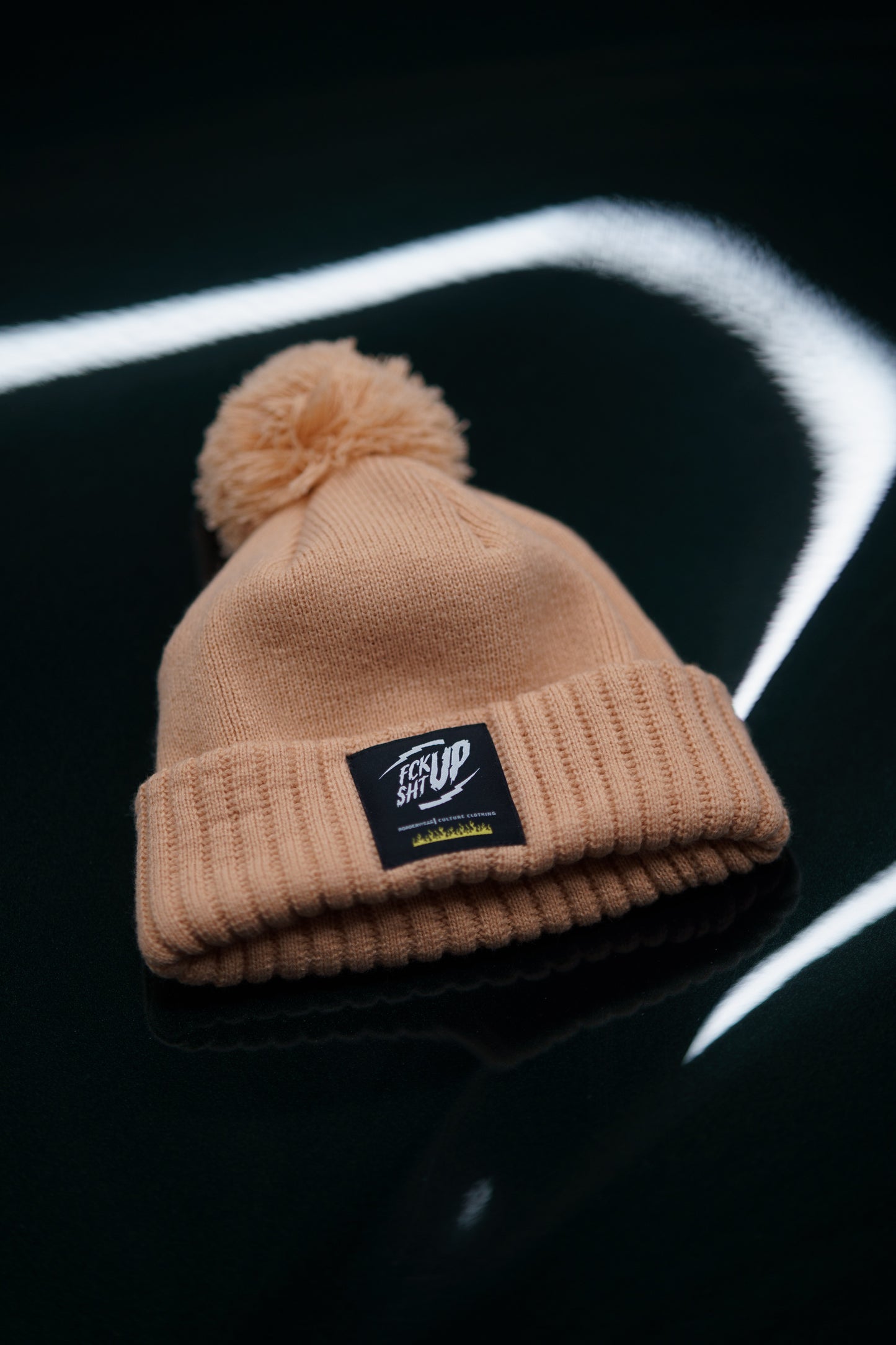 The Roaderwear Classic Beanie / Mössa med toffs - Pink / Pastell