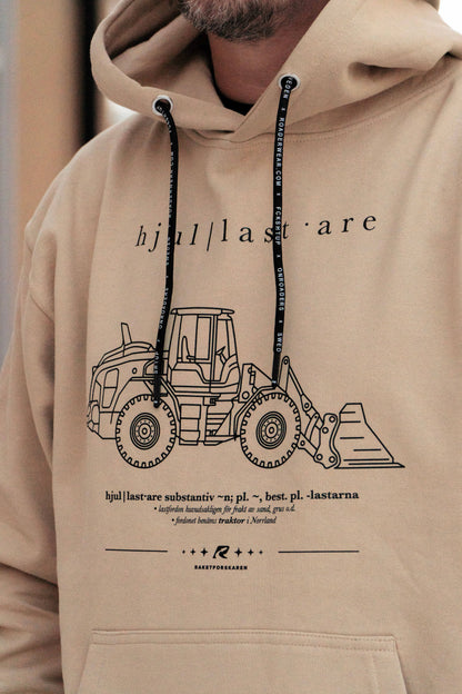 Raketforskaren - Hjullastare - Beige Hoodie