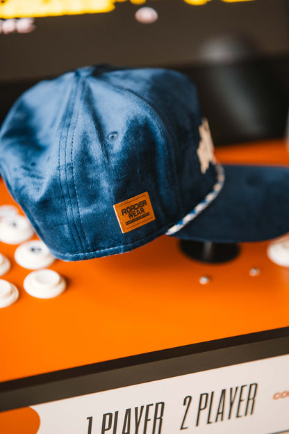 Roaderwear 5-panel keps – Shitbox Midnight Drift (Navy/White Rope)