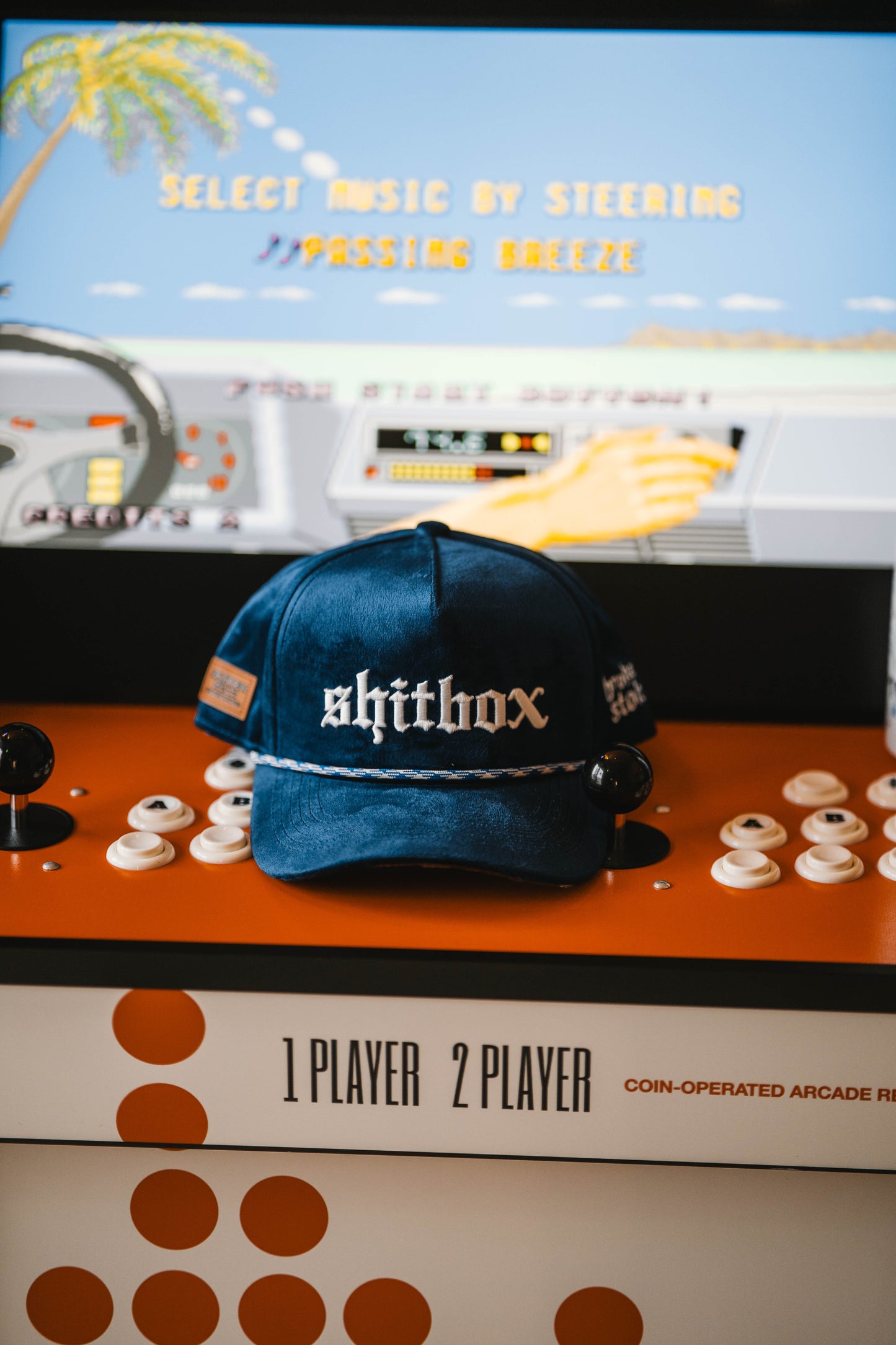 Roaderwear 5-panel keps – Shitbox Midnight Drift (Navy/White Rope)