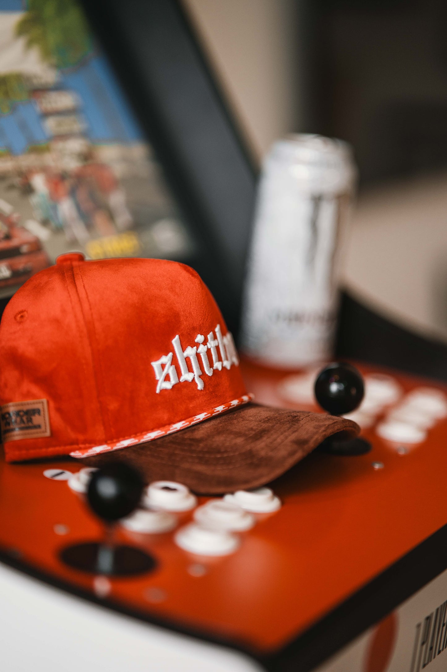 Roaderwear 5-panel keps – Shitbox Rust Revival (Red/Brown Checker)