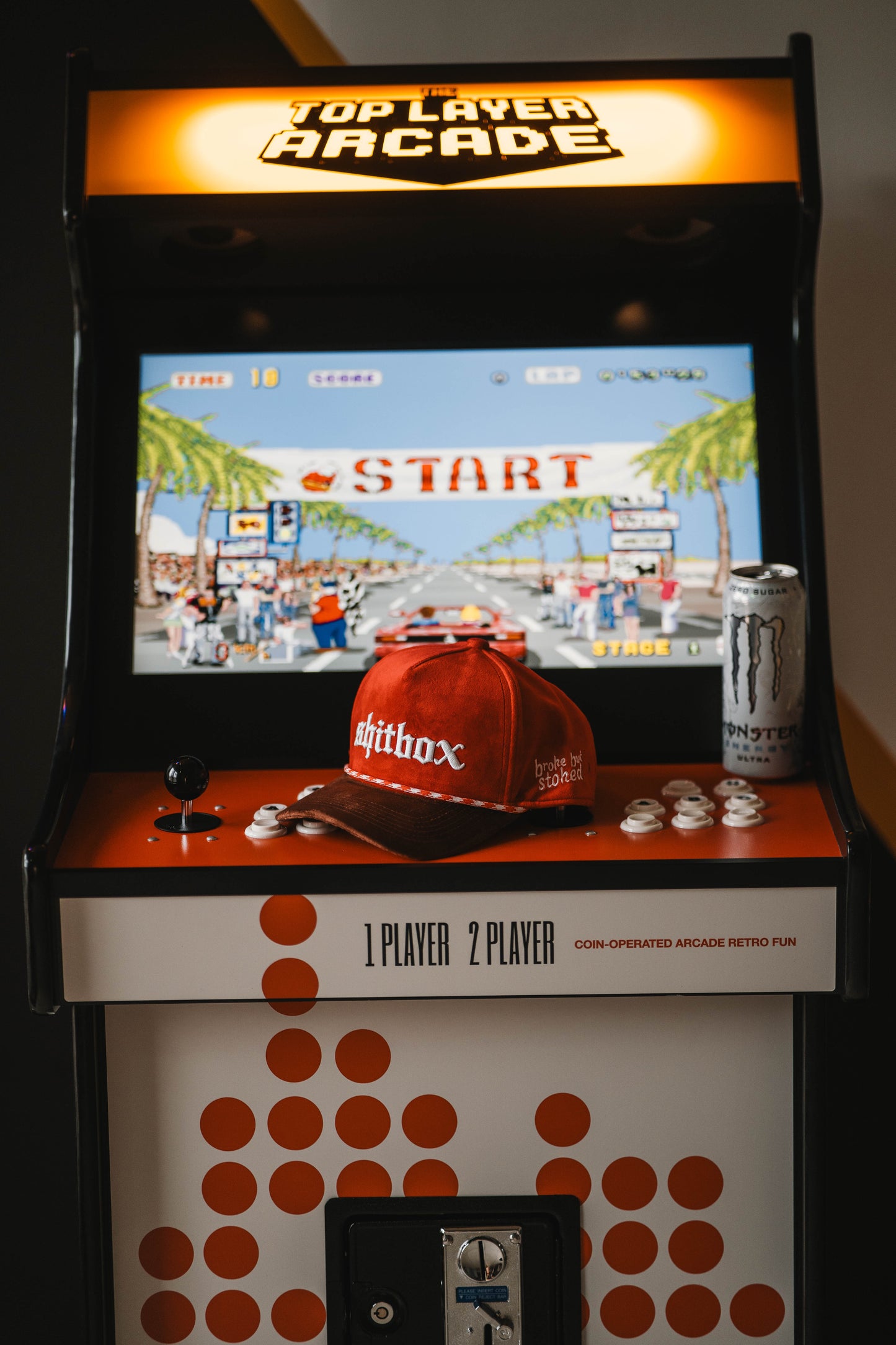 Roaderwear 5-panel keps – Shitbox Rust Revival (Red/Brown Checker)