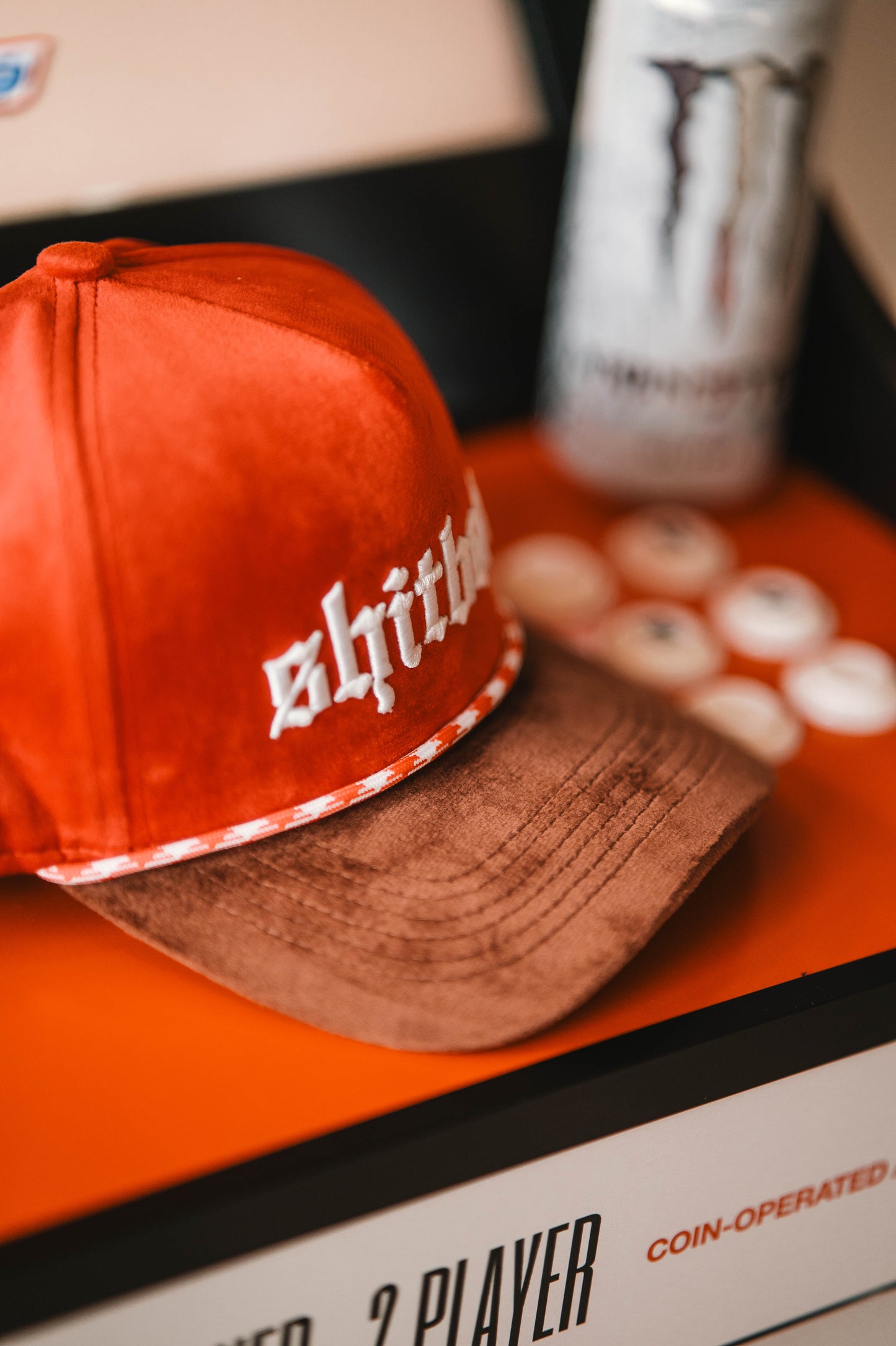 Roaderwear 5-panel keps – Shitbox Rust Revival (Red/Brown Checker)